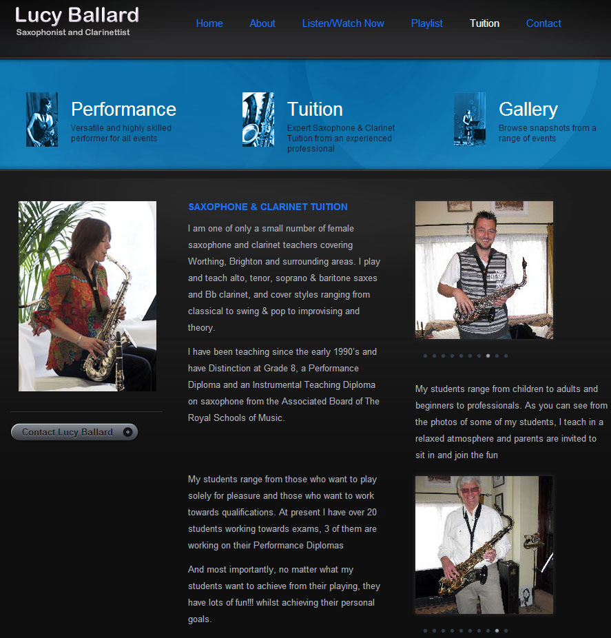 Lucy Ballard - Saxophone Teacher
